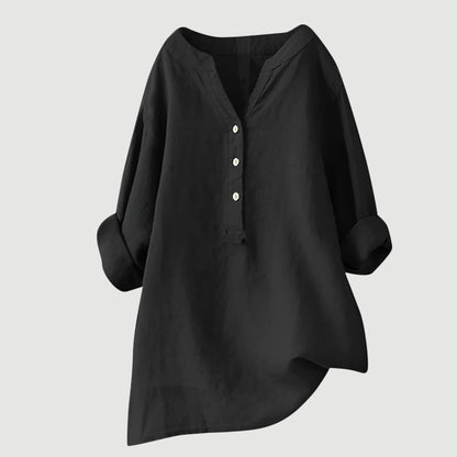 Women's Classic Button-Down Relaxed Shirt