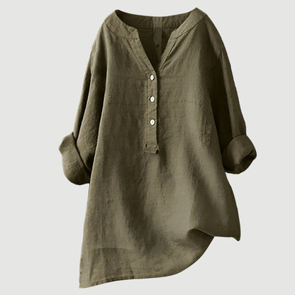 Women's Classic Button-Down Relaxed Shirt