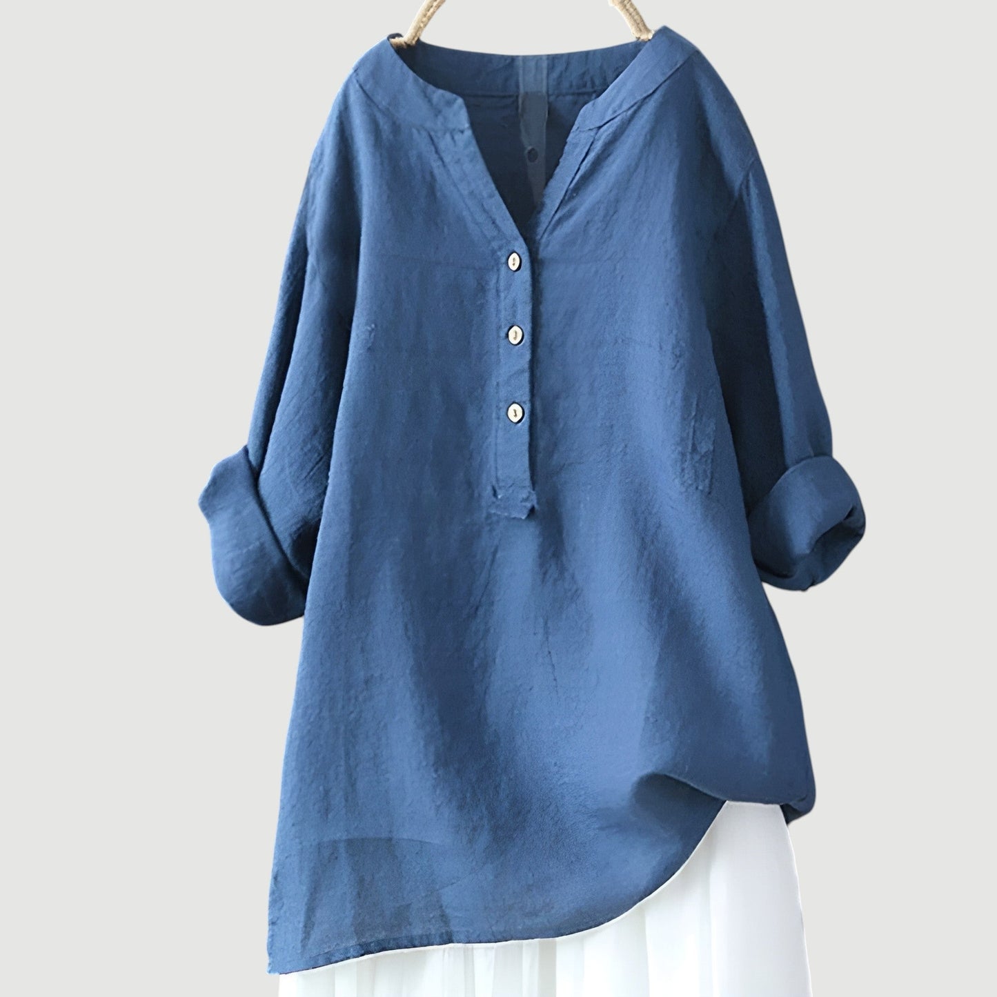 Women's Classic Button-Down Relaxed Shirt