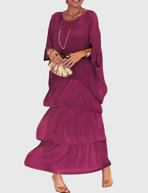 Tiered Bohemian Maxi Romper Dress