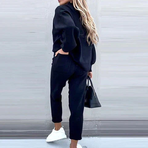 Relaxed Two-Piece Casual Loungewear Set