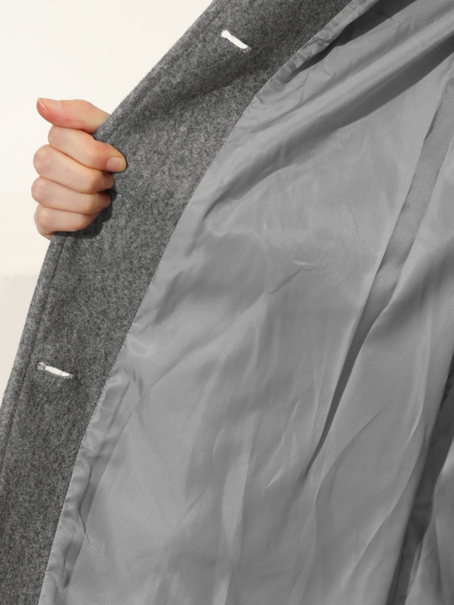 Tailored Mid-Length Single-Breasted Overcoat