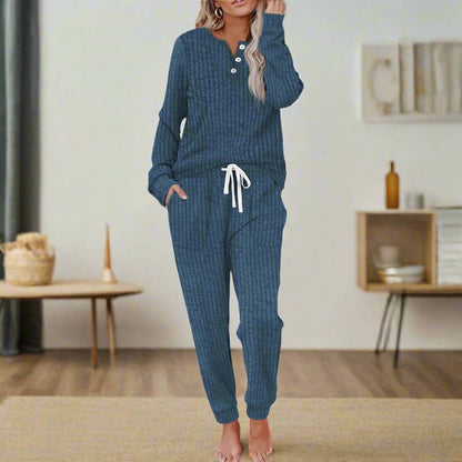 Ribbed Relaxed Loungewear Co-Ord Set