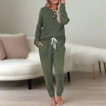 Ribbed Relaxed Loungewear Co-Ord Set