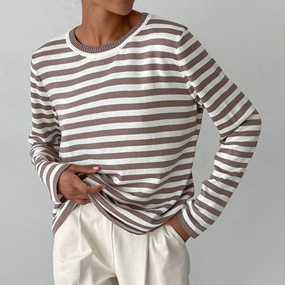 Women's Relaxed Long Sleeve Striped Tee