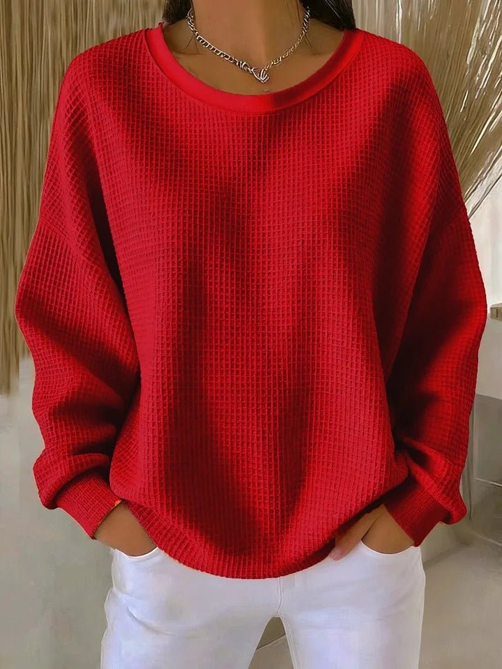 Women's Slouchy Textured Knit Jumper