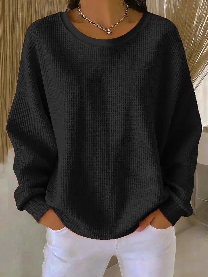 Women's Slouchy Textured Knit Jumper
