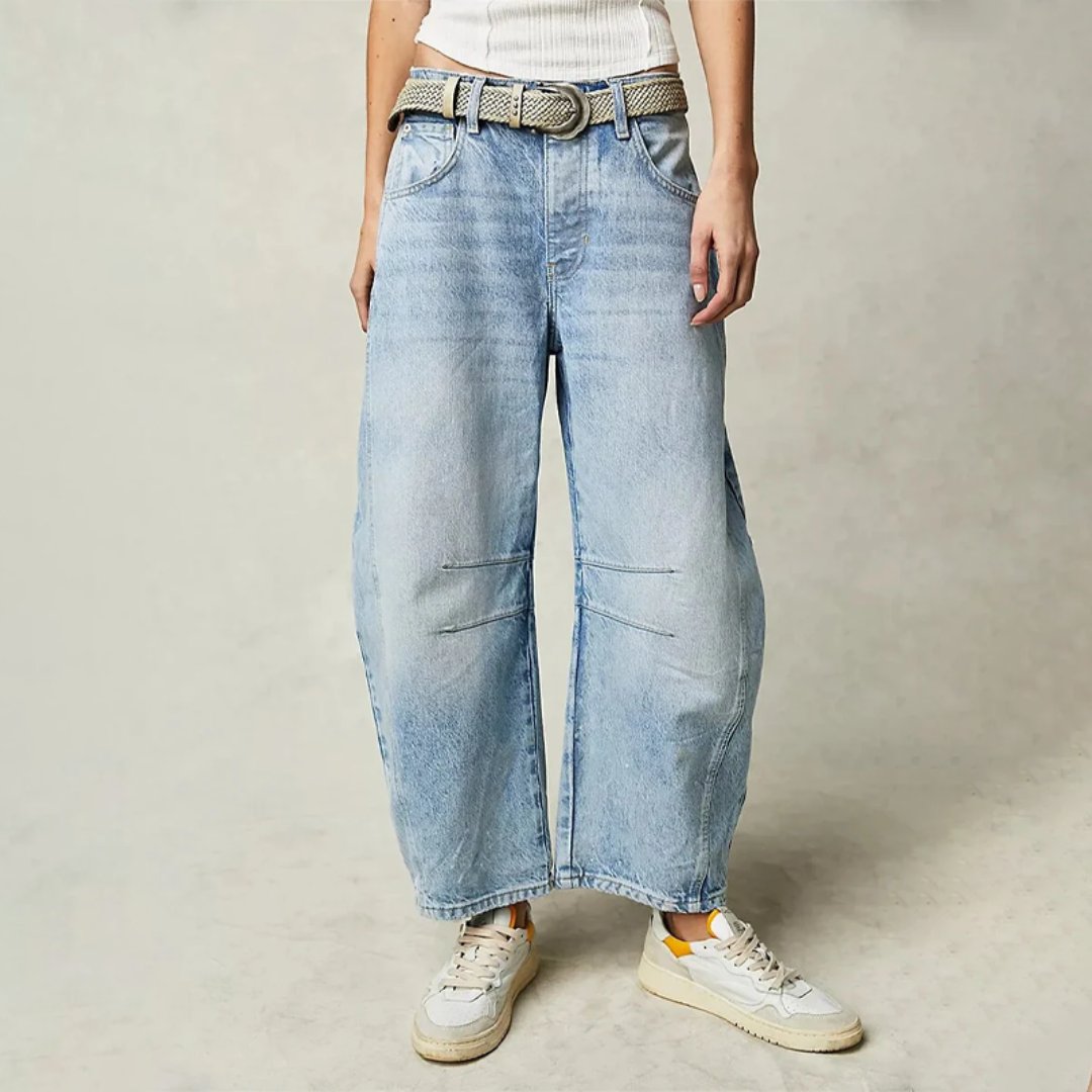 Women's High-Rise Barrel Leg Jeans