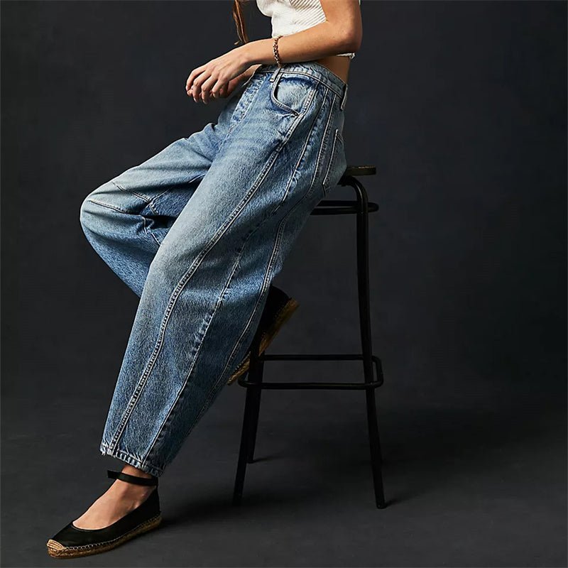 Women's High-Rise Barrel Leg Jeans