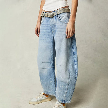 Women's High-Rise Barrel Leg Jeans