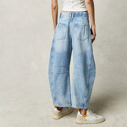 Women's High-Rise Barrel Leg Jeans