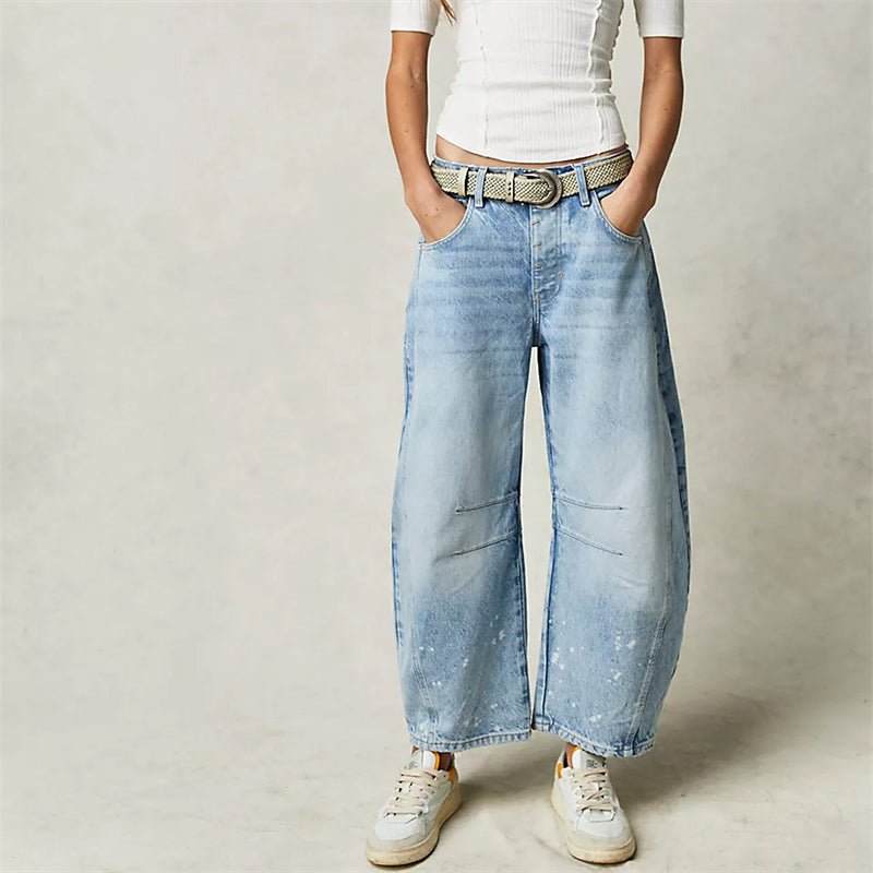 Women's High-Rise Barrel Leg Jeans