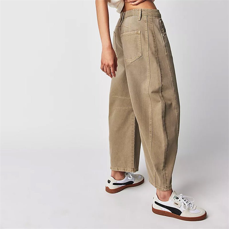 Women's High-Rise Barrel Leg Jeans