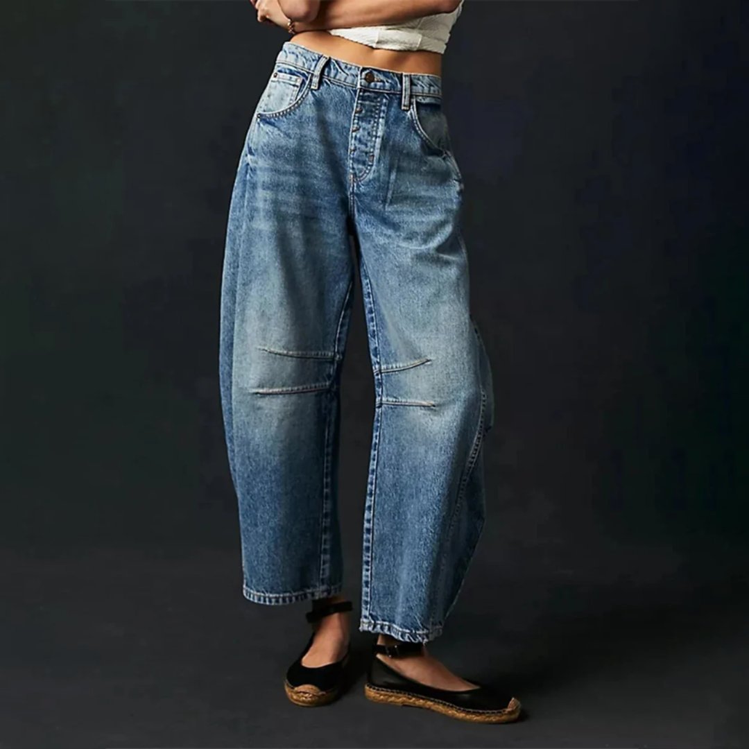 Women's High-Rise Barrel Leg Jeans