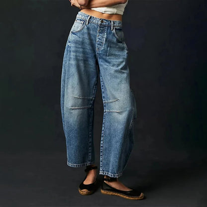 Women's High-Rise Barrel Leg Jeans