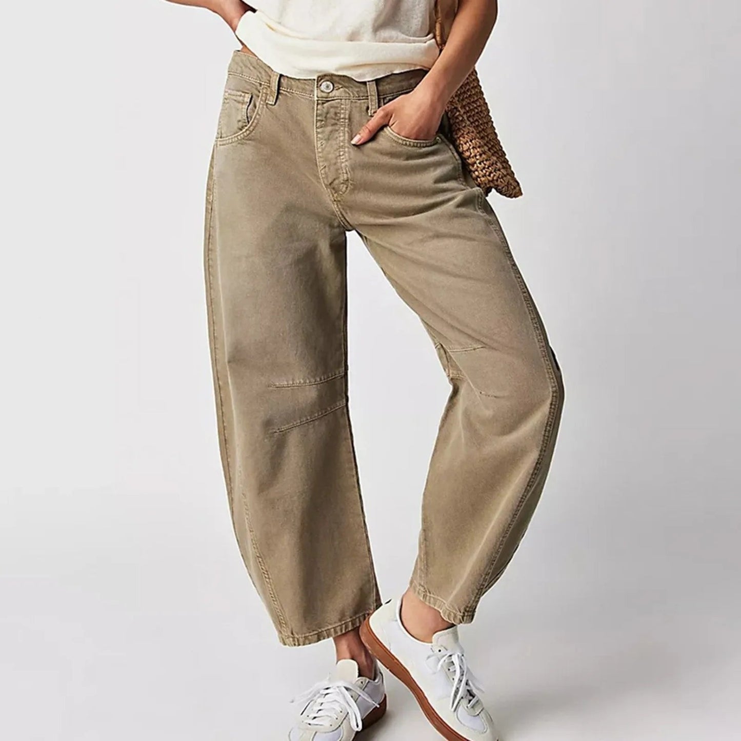Women's High-Rise Barrel Leg Jeans