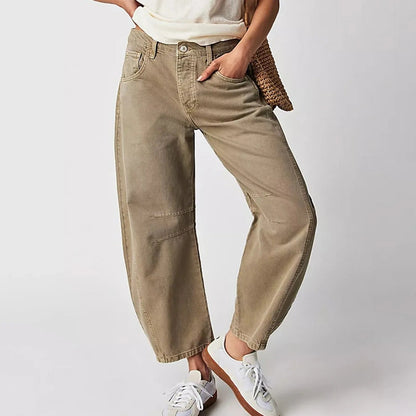Women's High-Rise Barrel Leg Jeans