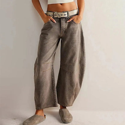 Women's High-Rise Barrel Leg Jeans