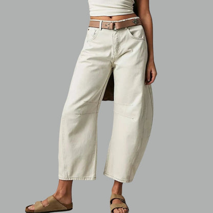 Women's High-Rise Barrel Leg Jeans