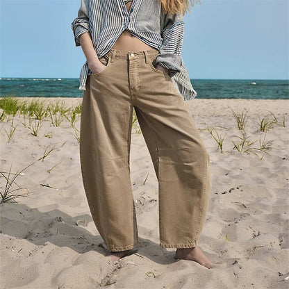 Women's High-Rise Barrel Leg Jeans