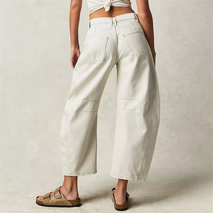 Women's High-Rise Barrel Leg Jeans