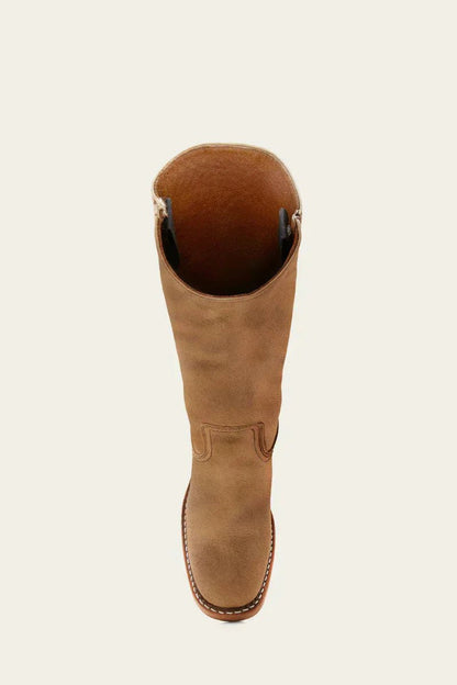 Fitted Knee-High Boots with Cleated Lug Sole