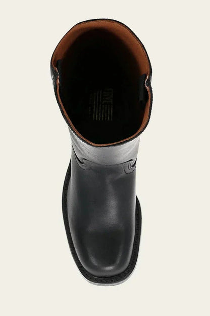 Fitted Knee-High Boots with Cleated Lug Sole