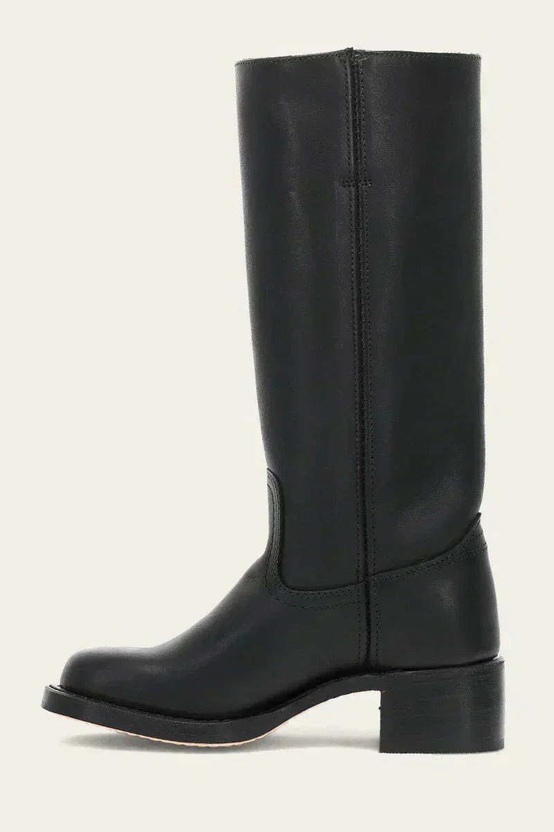 Fitted Knee-High Boots with Cleated Lug Sole