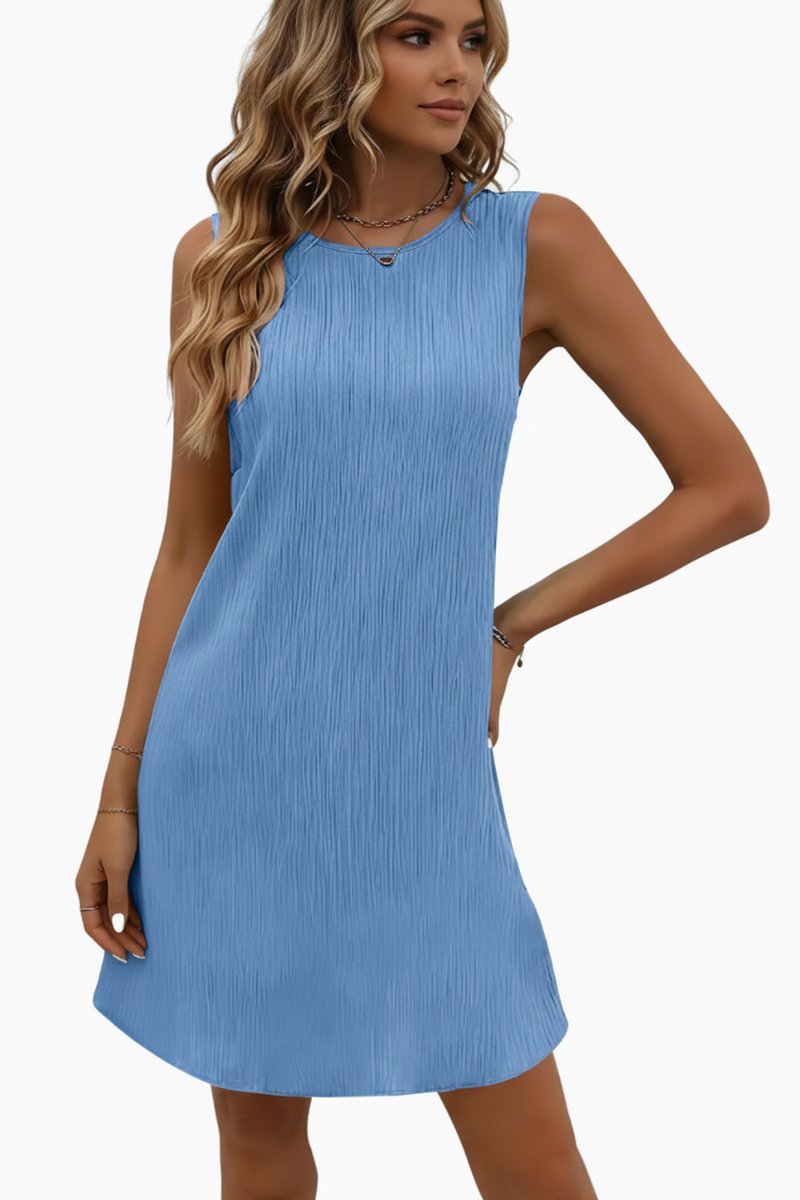 Sleeveless Relaxed A-Line Swing Dress