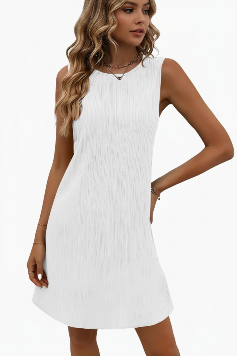 Sleeveless Relaxed A-Line Swing Dress