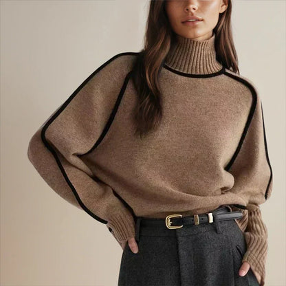 Relaxed Colour-Block Raglan Knit Jumper