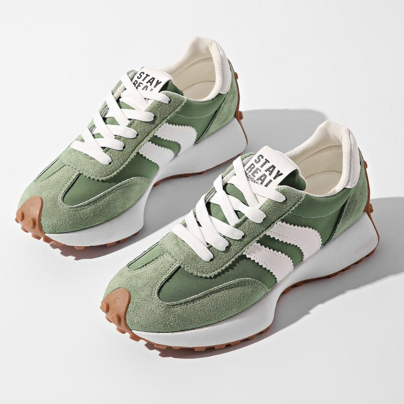 Vintage Style Platform Lace-Up Chunky Trainers