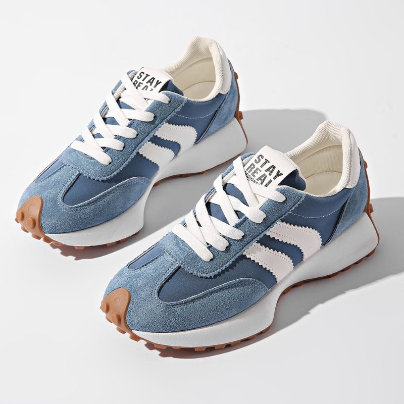 Vintage Style Platform Lace-Up Chunky Trainers