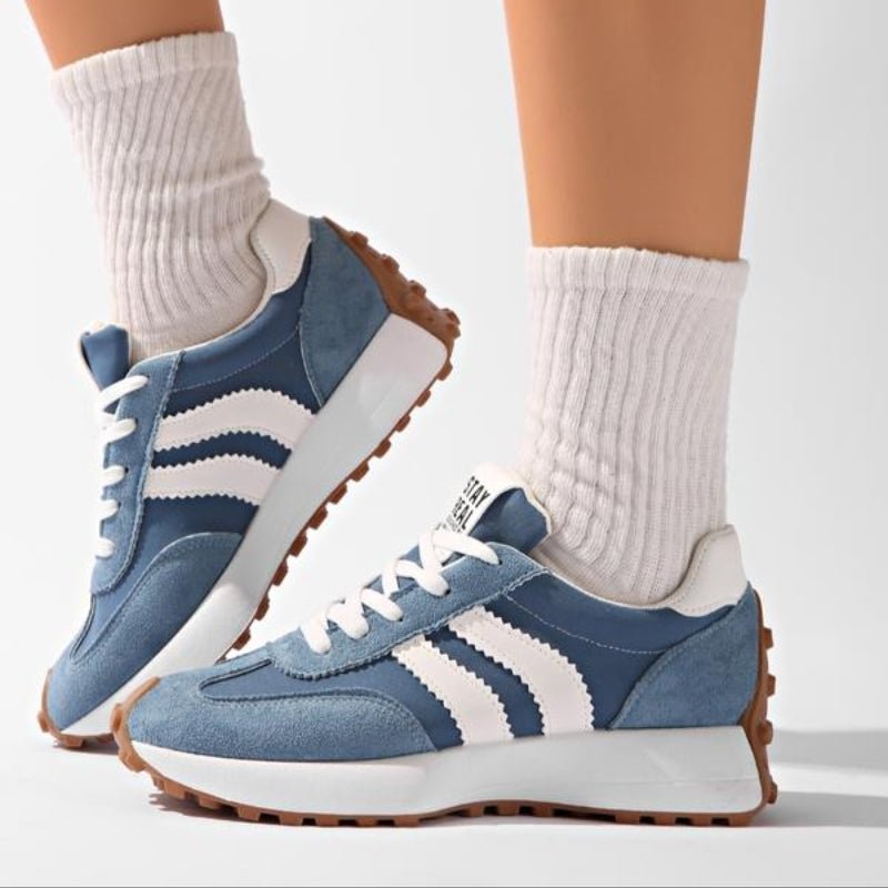 Vintage Style Platform Lace-Up Chunky Trainers