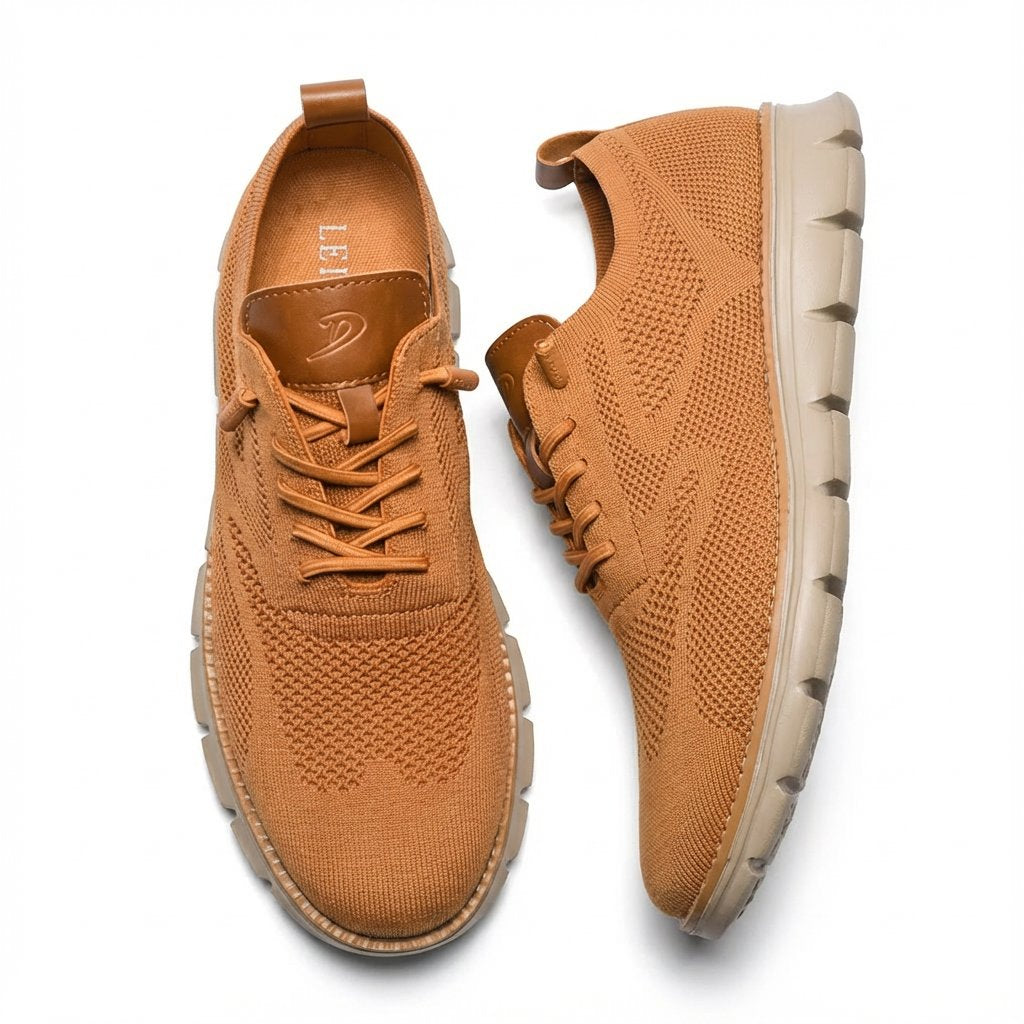Men's Lightweight Mesh Lace-Up Trainers