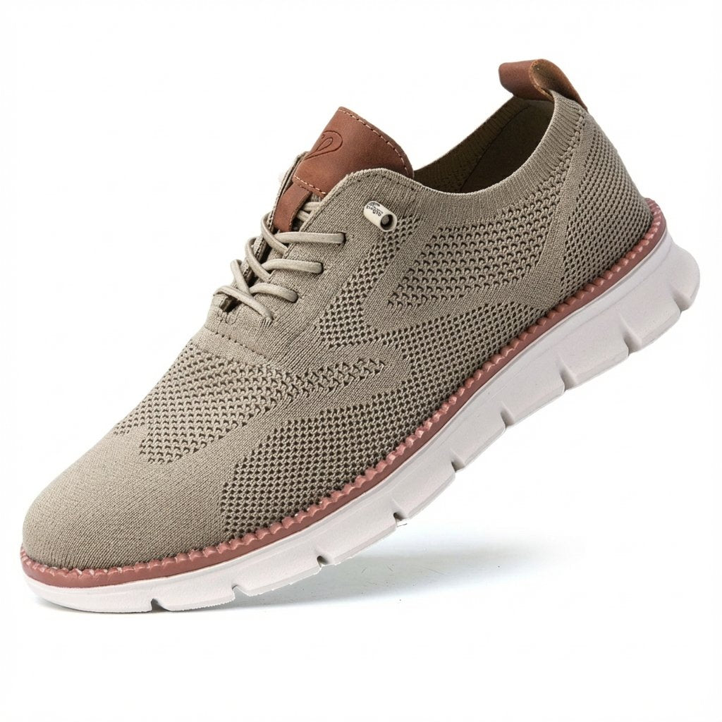 Men's Lightweight Mesh Lace-Up Trainers