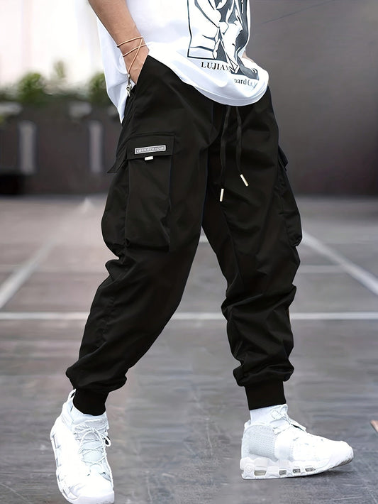 Men's Drawstring Cargo Track Pants