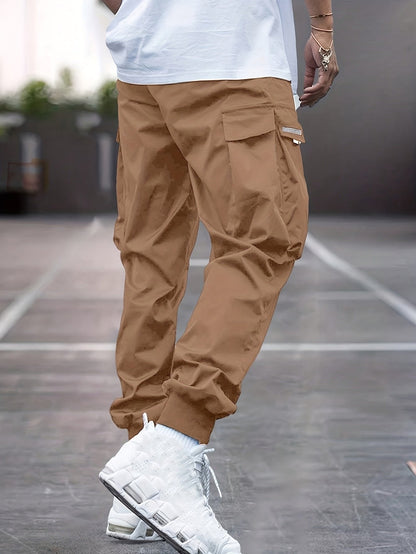 Men's Drawstring Cargo Track Pants