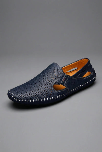 Men's Perforated Breathable Slip-On Loafers