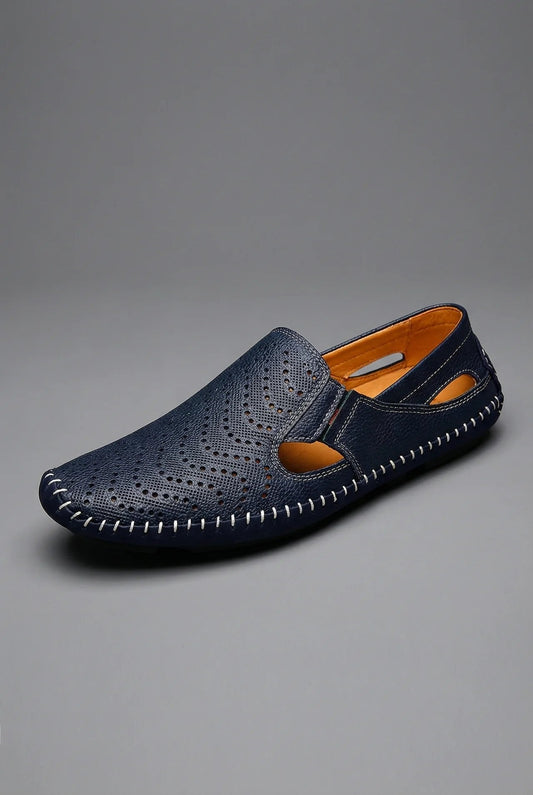 Men's Perforated Breathable Slip-On Loafers