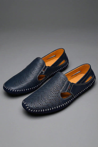 Men's Perforated Breathable Slip-On Loafers