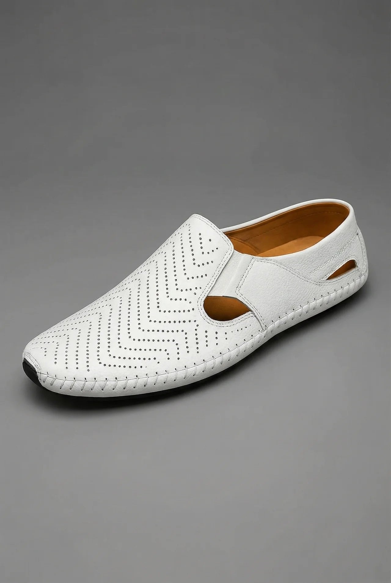Men's Perforated Breathable Slip-On Loafers