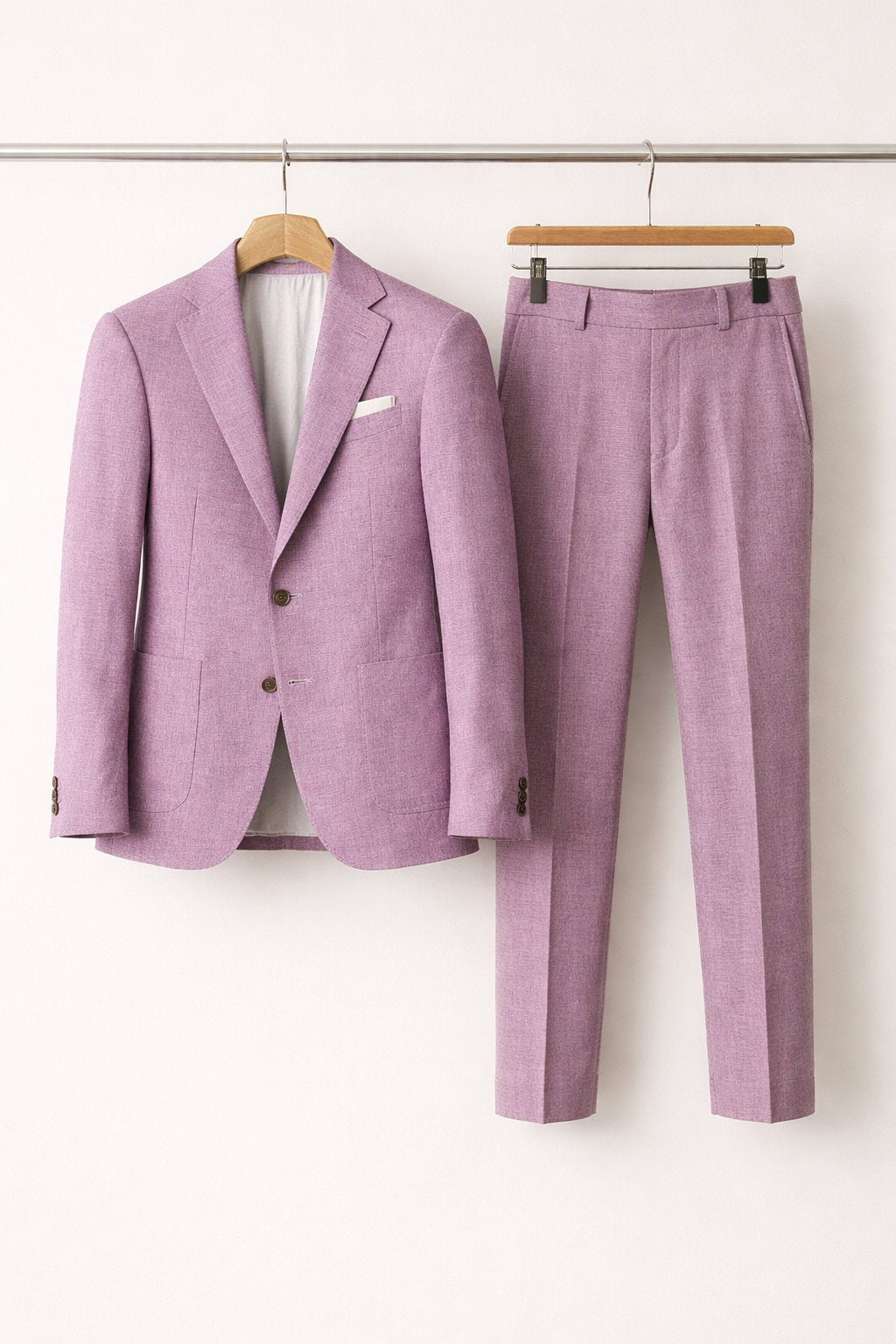 Men's Slim Fit Two-Piece Suit in Slate Grey-Blue