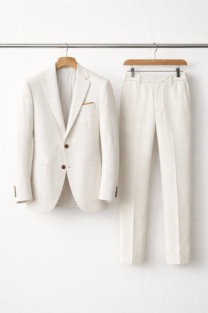 Men's Slim Fit Two-Piece Suit in Slate Grey-Blue