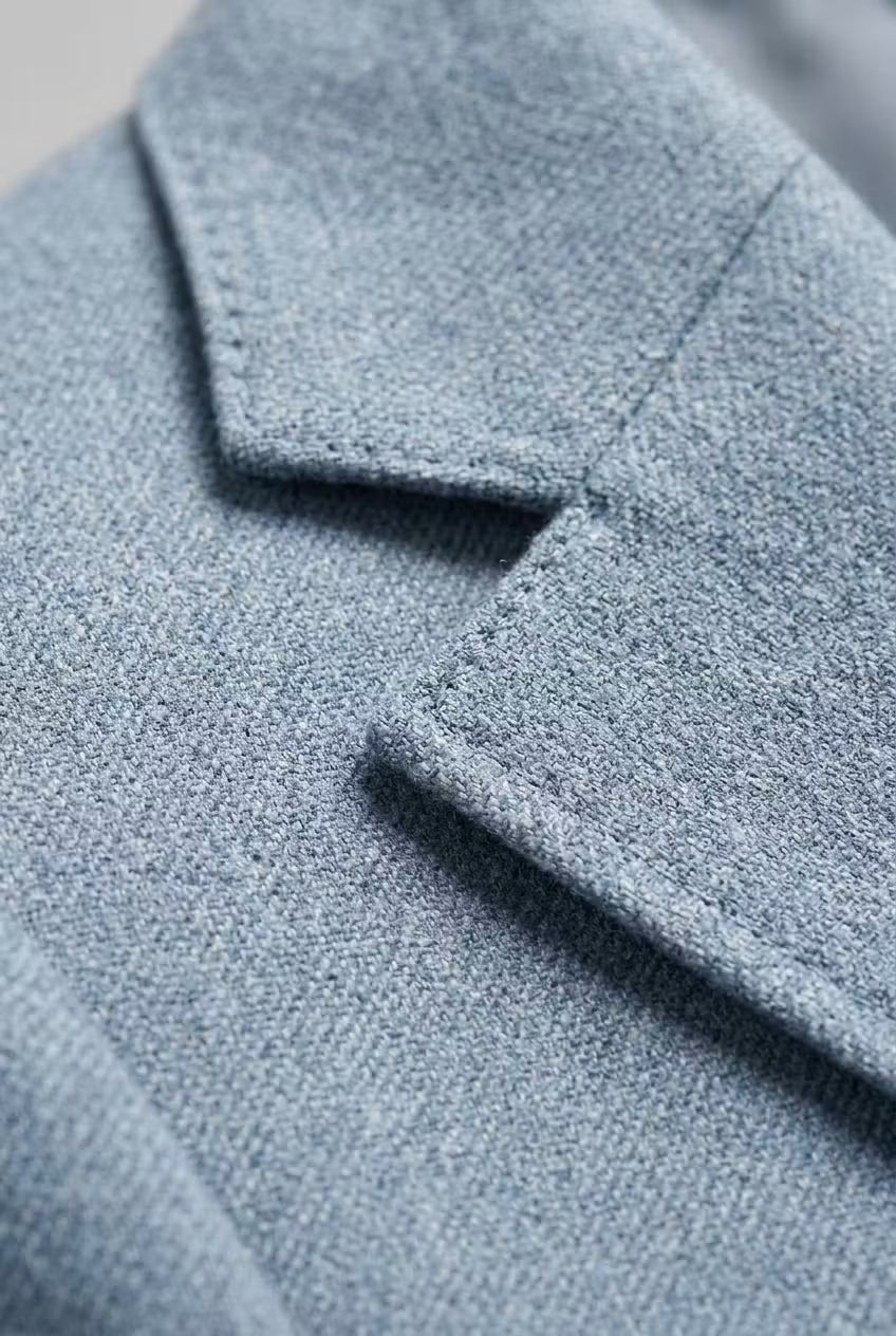 Men's Slim Fit Two-Piece Suit in Slate Grey-Blue