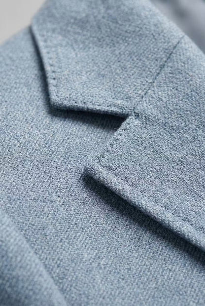 Men's Slim Fit Two-Piece Suit in Slate Grey-Blue