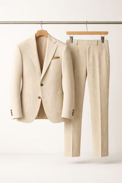 Men's Slim Fit Two-Piece Suit in Slate Grey-Blue
