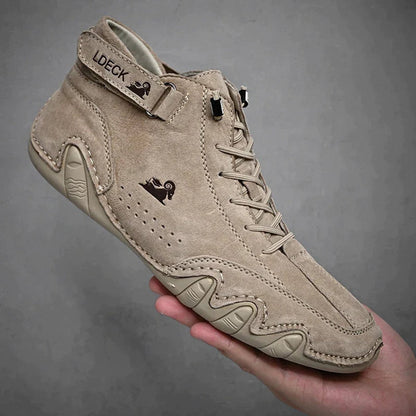 Men's Suede-Finish Lace-Up Ankle Boots