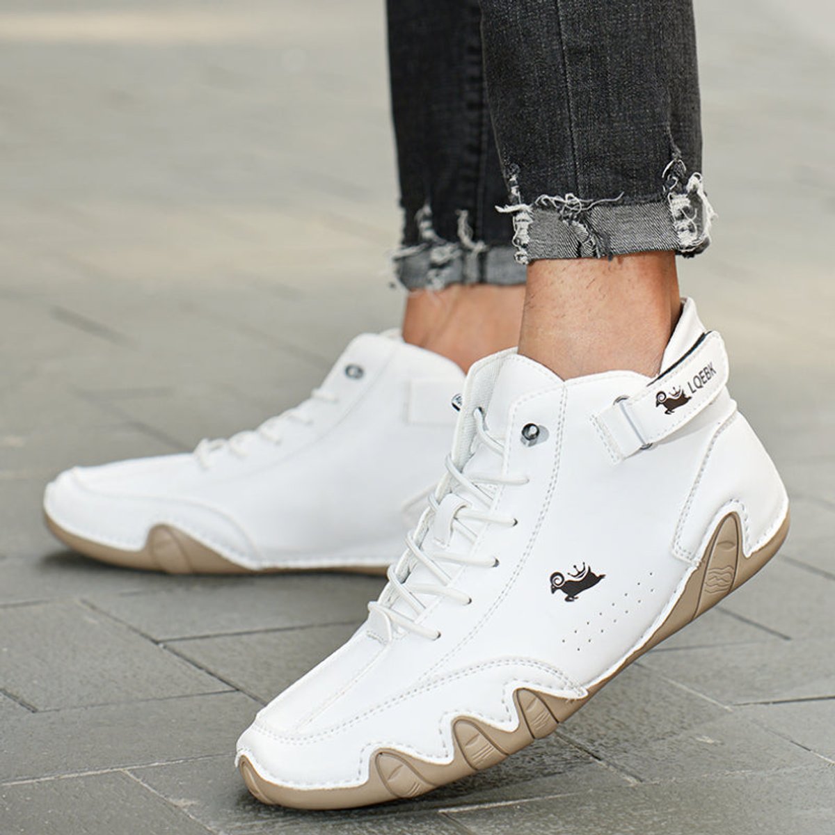 Men's Suede-Finish Lace-Up Ankle Boots