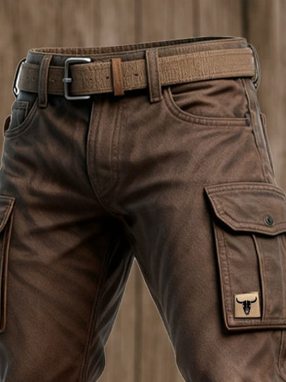 Men's Tapered Slim Cargo Trousers